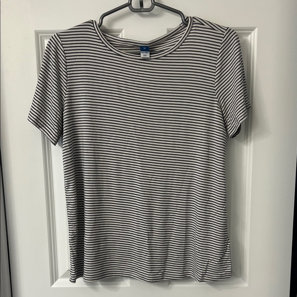 Old Navy Tops - Old Navy Navy and White Striped Short Sleeve Tee